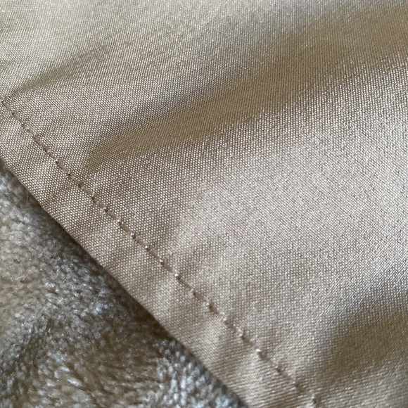 Taupe A Line MIDI Skirt with Pleats - Picture 4 of 5